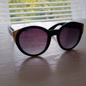 Gold Tipped Cat Eye Sunglasses